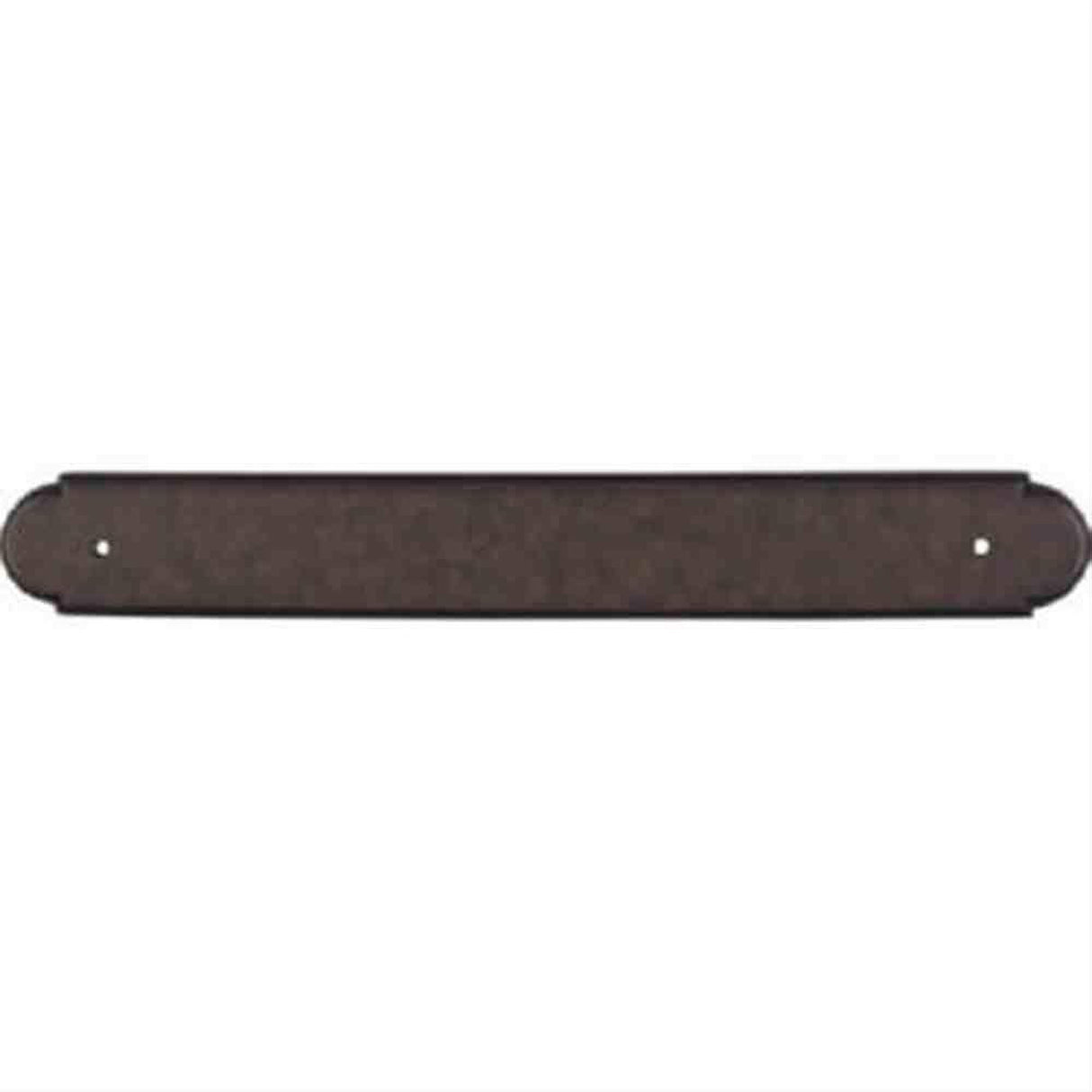 Top Knobs M882 Plain Back Plate 12" Center to Center Patina Rouge