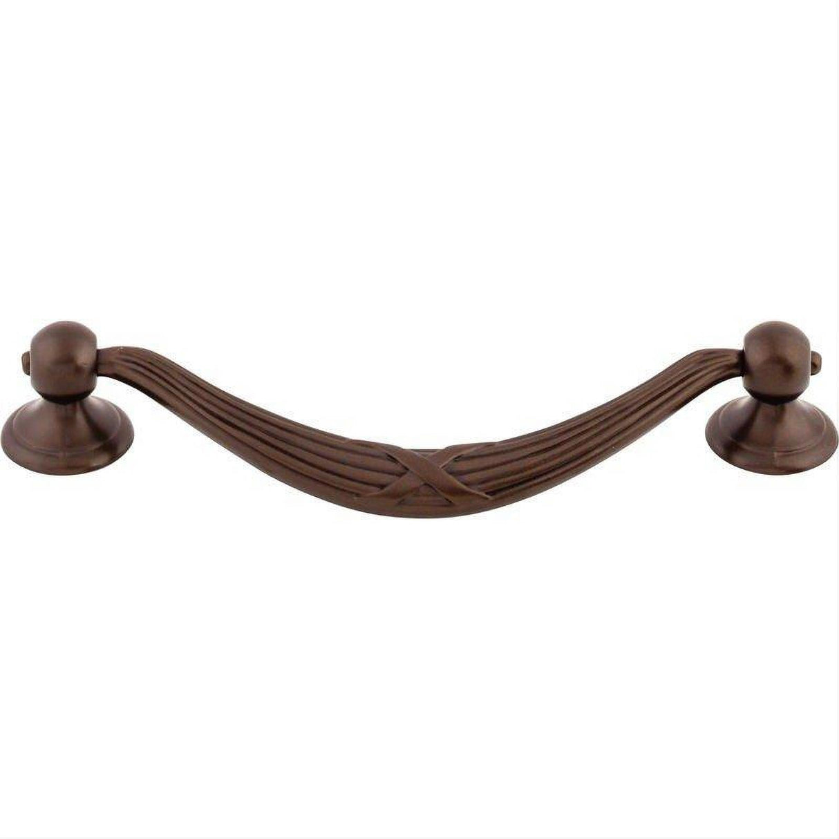 Top Knobs M934 M93 Ribbon & Reed 5 1/16" Center to Center Drop Cabinet Pull Oil Rubbed Bronze