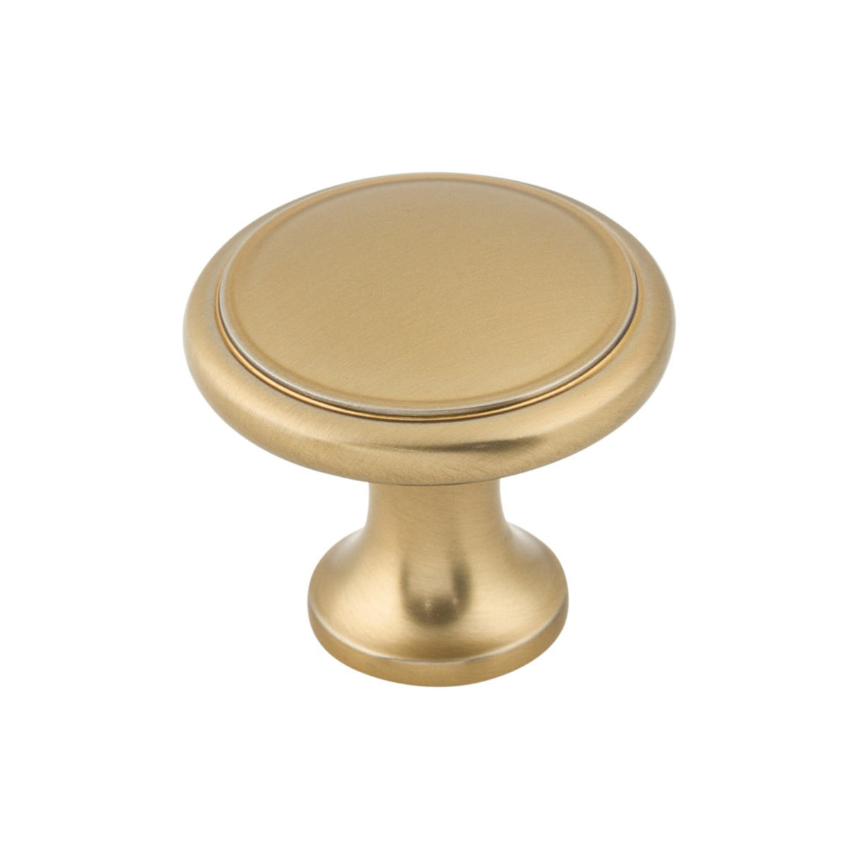 Top Knobs M2197 Ringed 1 1/8" Diameter Mushroom Knob Honey Bronze
