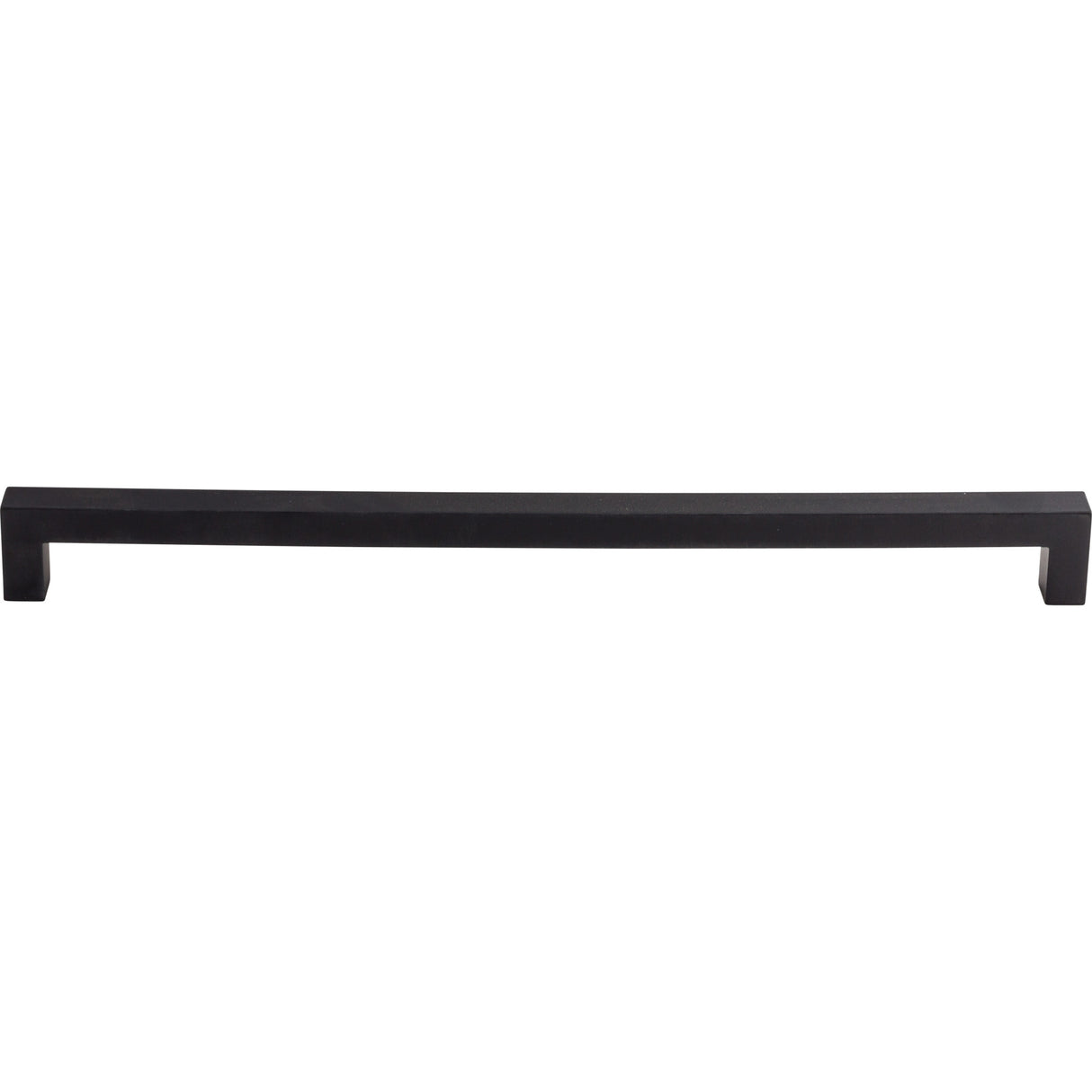 Top Knobs M1840 Square Bar 12" Center to Center Bar Pull Flat Black
