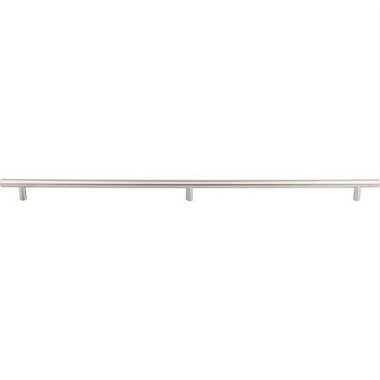 Top Knobs SS11 Solid Bar Pull 3 posts - 2x15 1/8 inch (c-c) Brushed Stainless Steel