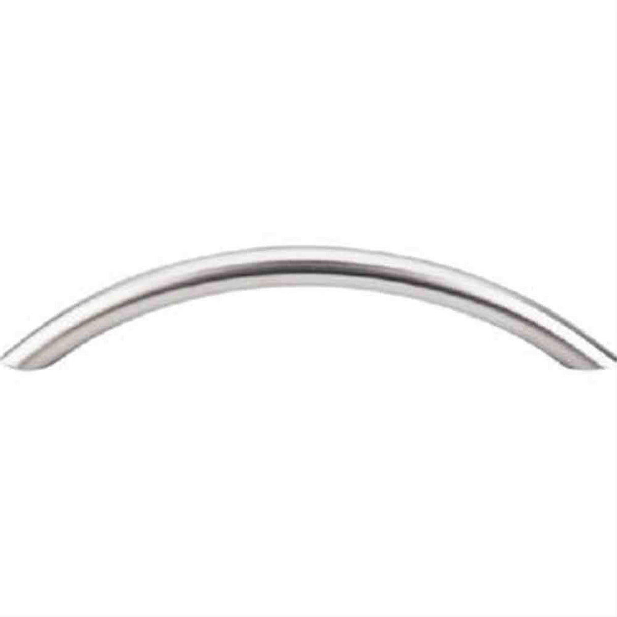 Top Knobs SS15 Solid Bowed Bar Cabinet Pull 5-1/16" Center to Center Stainless Steel