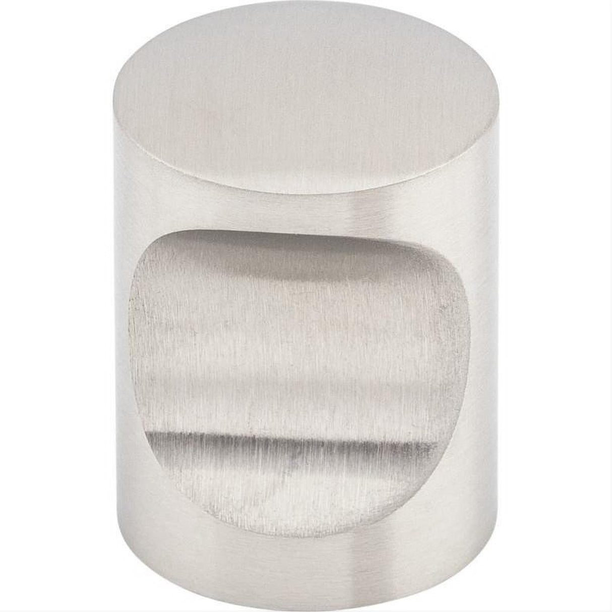 Top Knobs SS21 Indent 13/16" Diameter Cabinet Knob Stainless Steel