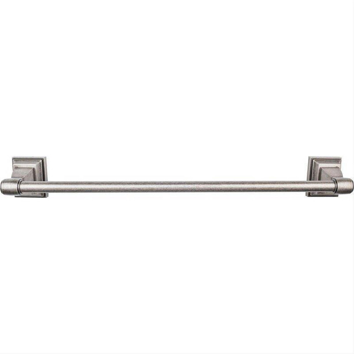 Top Knobs STK6AP STK6 Stratton Bath Towel Bar 18 Inch Single Brushed Bronze Antique Pewter