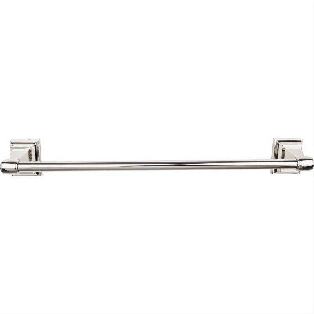 Top Knobs STK6PN STK6 Stratton Bath Towel Bar 18 Inch Single Brushed Bronze Polished Nickel