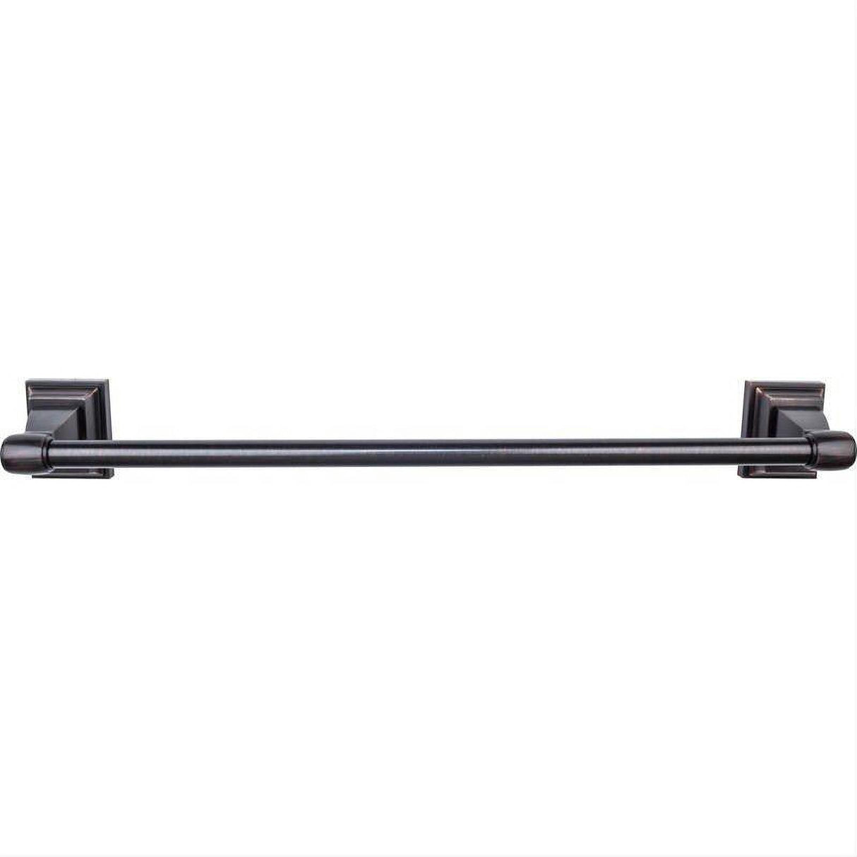 Top Knobs STK6TB STK6 Stratton Bath Towel Bar 18 Inch Single Brushed Bronze Tuscan Bronze
