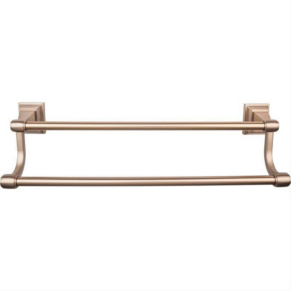 Top Knobs STK9BB STK9 Stratton Bath Towel Bar 24 Inch Double Brushed Bronze