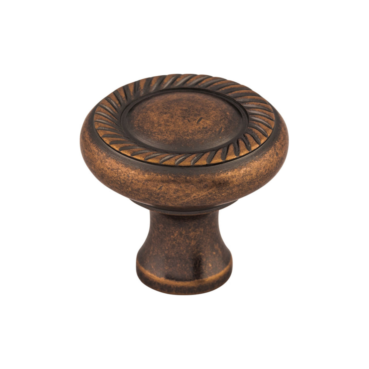 Top Knobs Swirl Cut 1 1/4" Diameter Mushroom Cabinet Knob