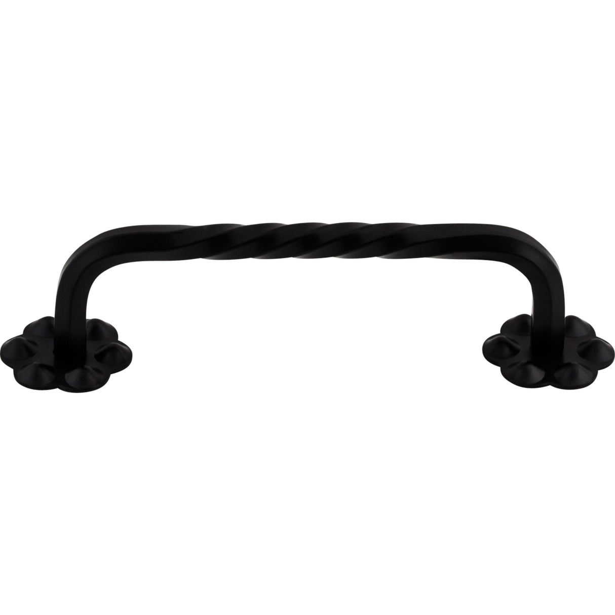 Top Knobs Thin Twist D Cabinet Pull 3-15/16" Center to Center w/Backplate