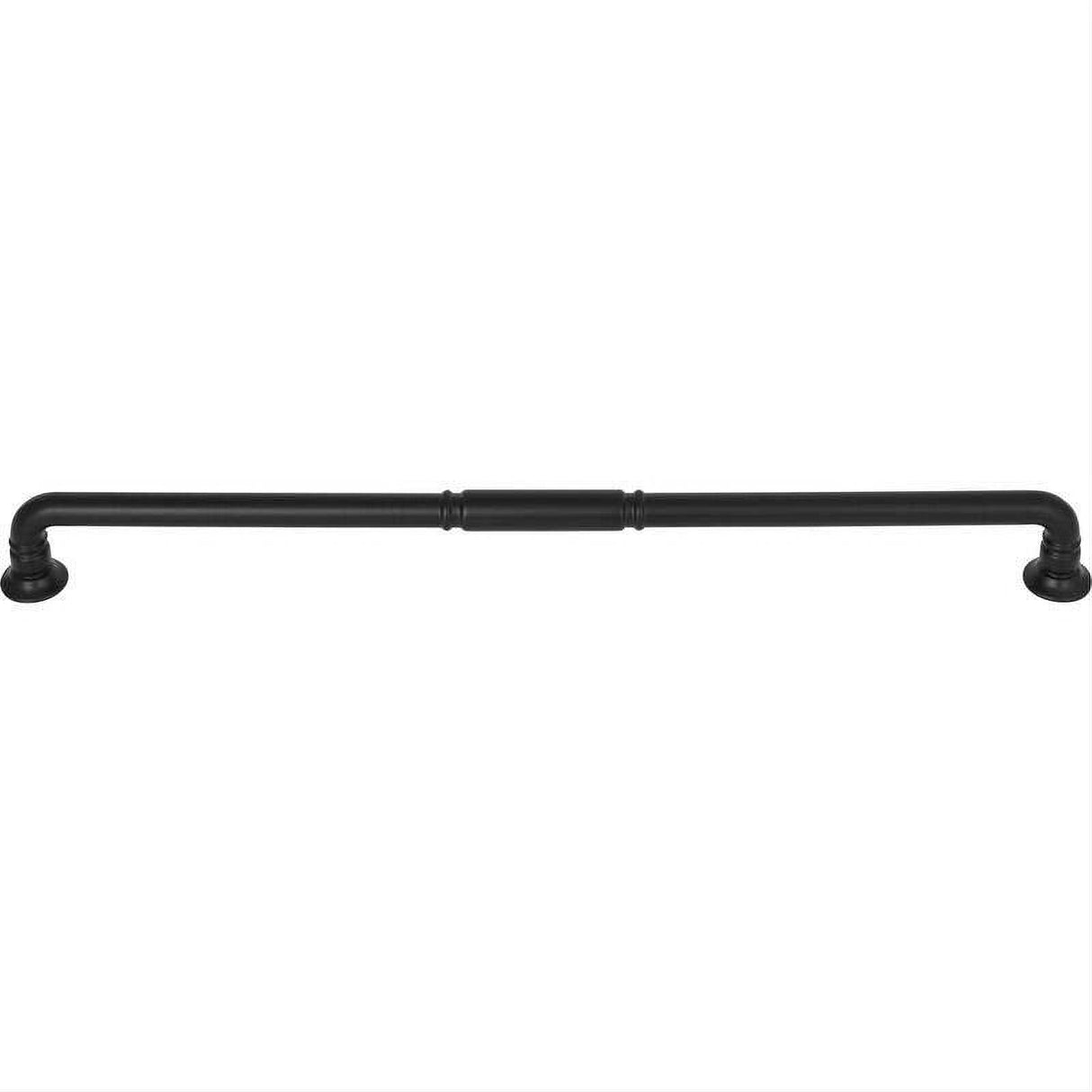 Top Knobs TK1007BLK TK1007 Kent 12" Center to Center Bar Pull Flat Black