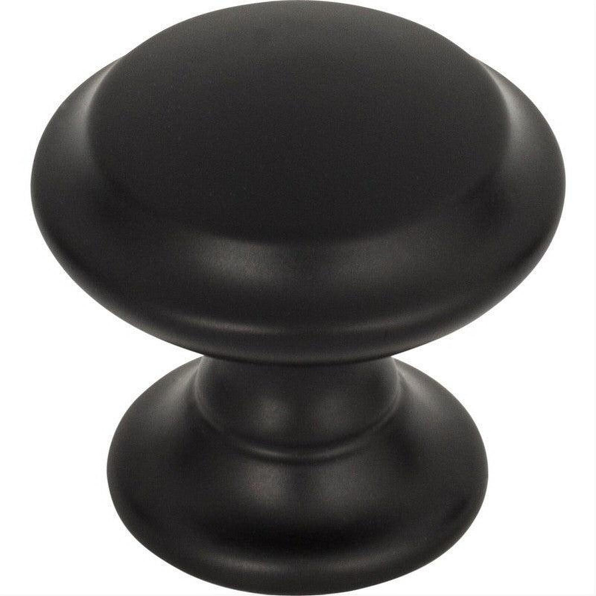 Top Knobs TK1050BLK TK1050 Barrow 1 1/4" Diameter Mushroom Cabinet Knob Flat Black