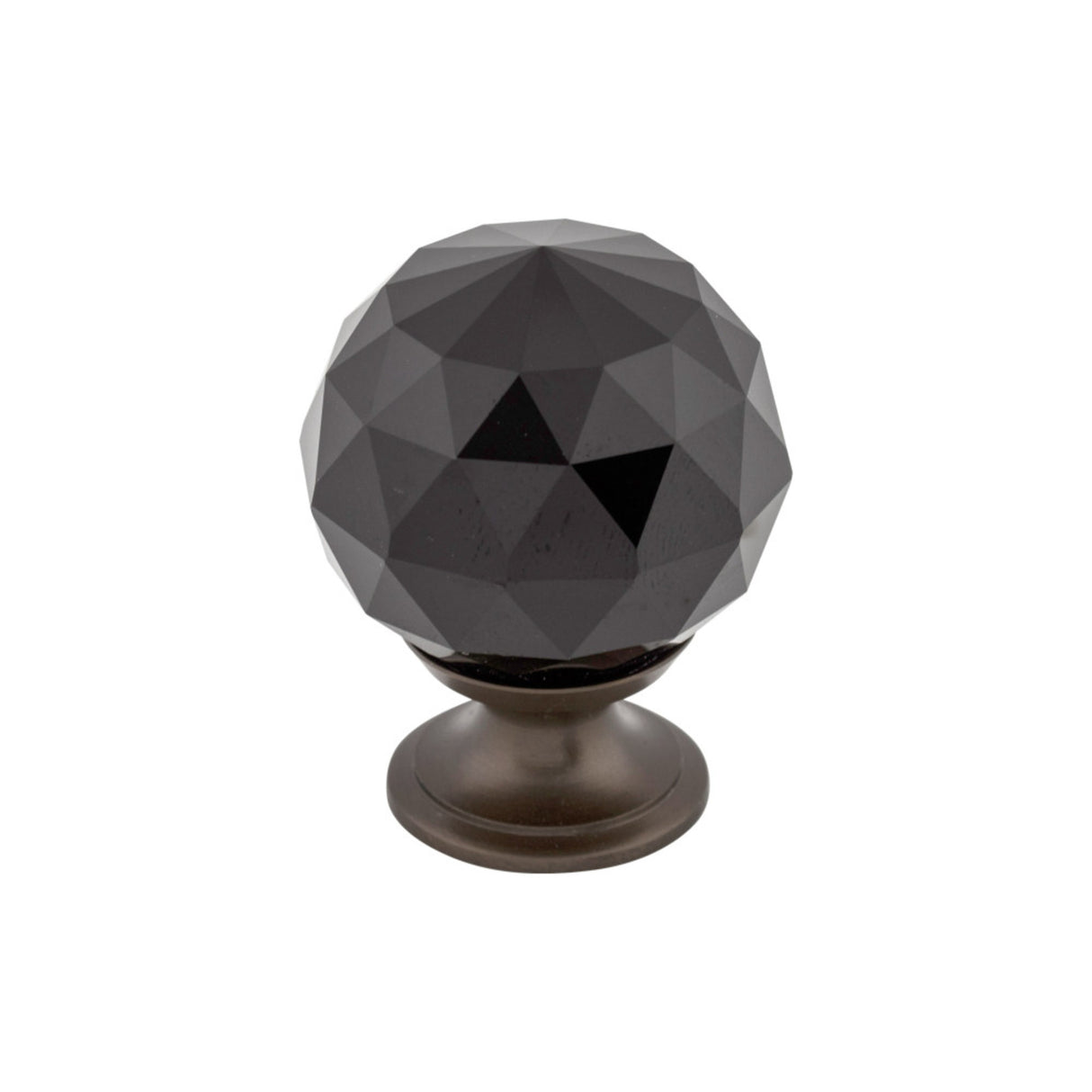 Top Knobs TK116 Black Crystal Cabinet Knob 1-3/8"