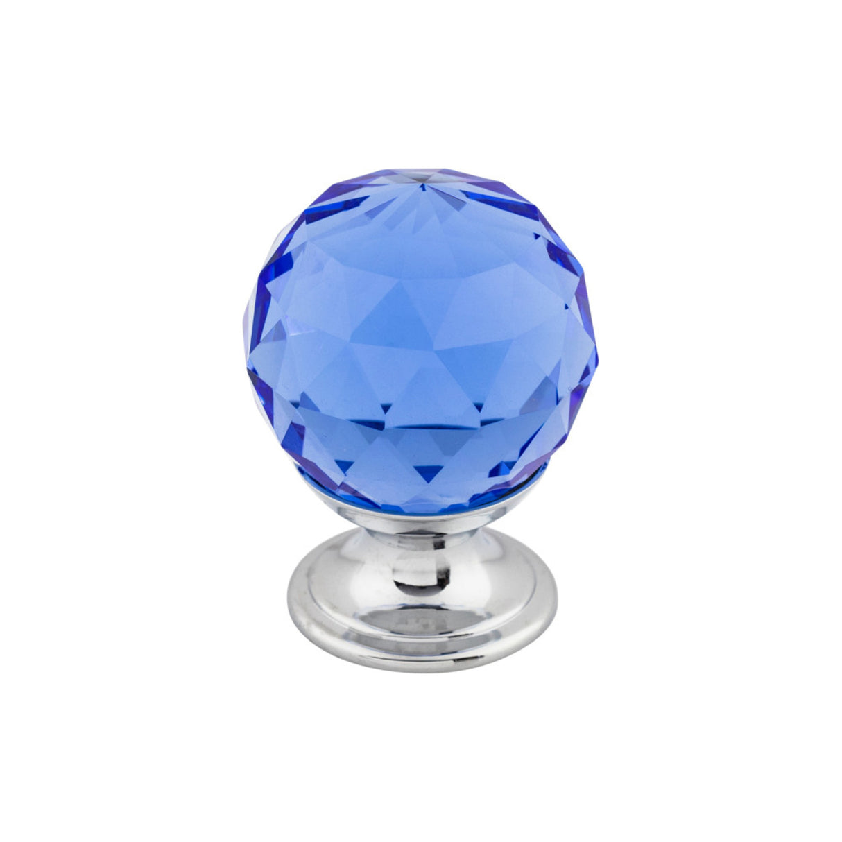 Top Knobs TK123 Blue Crystal Cabinet Knob 1-1/8"