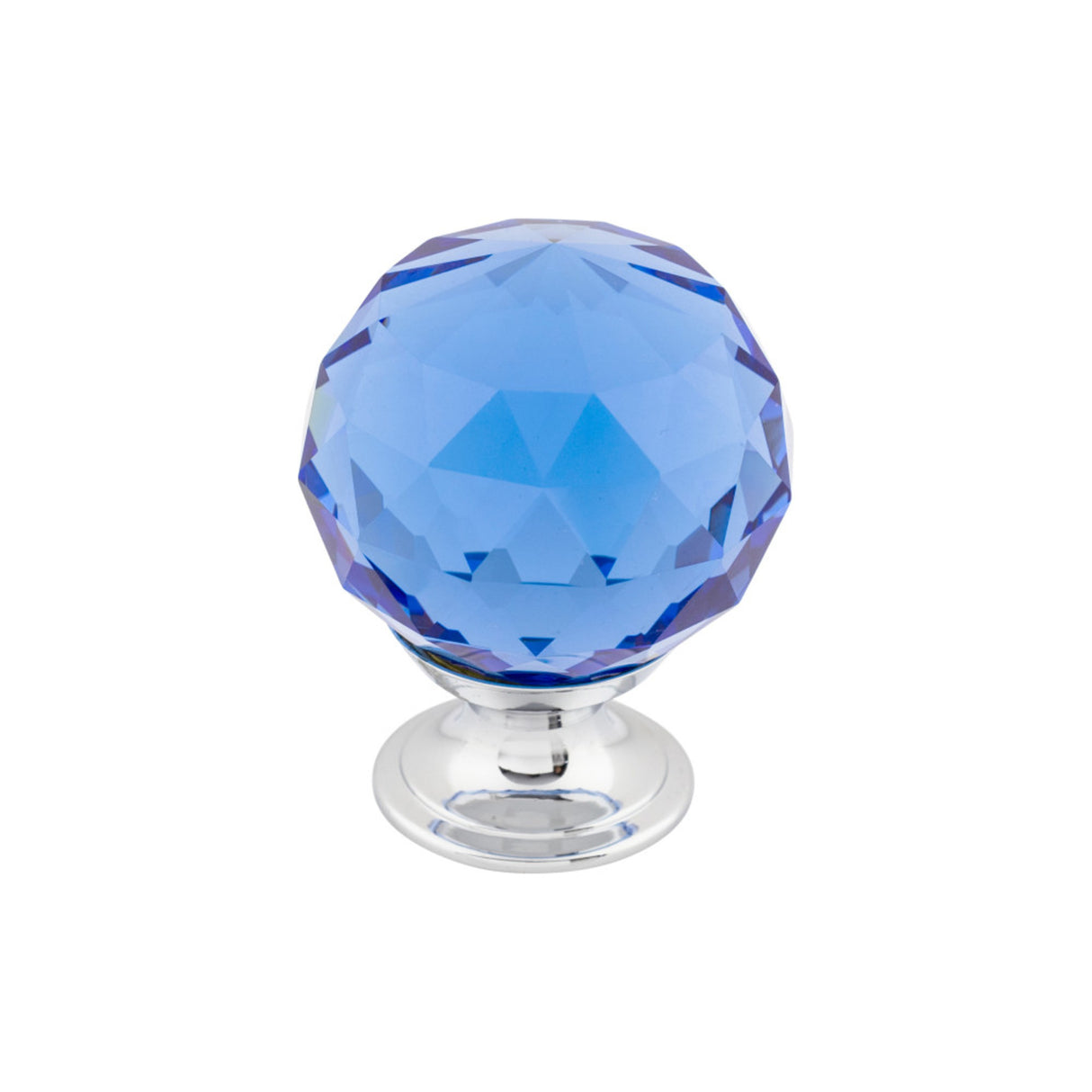 Top Knobs TK124 Blue Crystal Cabinet Knob 1-3/8"