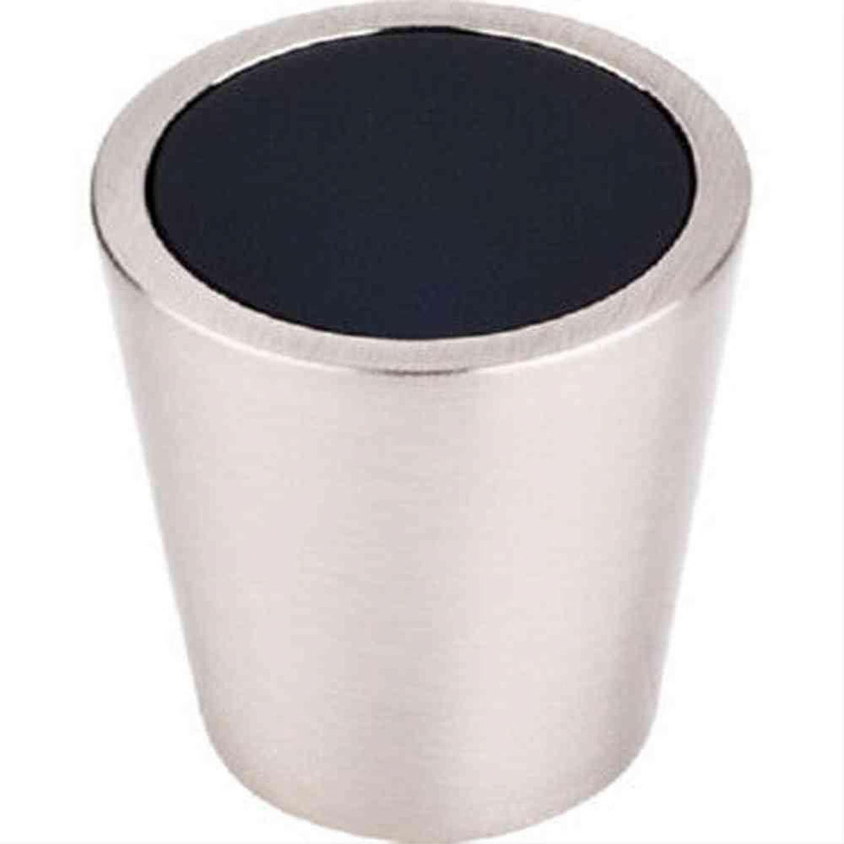 Top Knobs TK129BSN TK129 Black Crystal Center Cabinet Knob 1-1/16" Brushed Satin Nickel