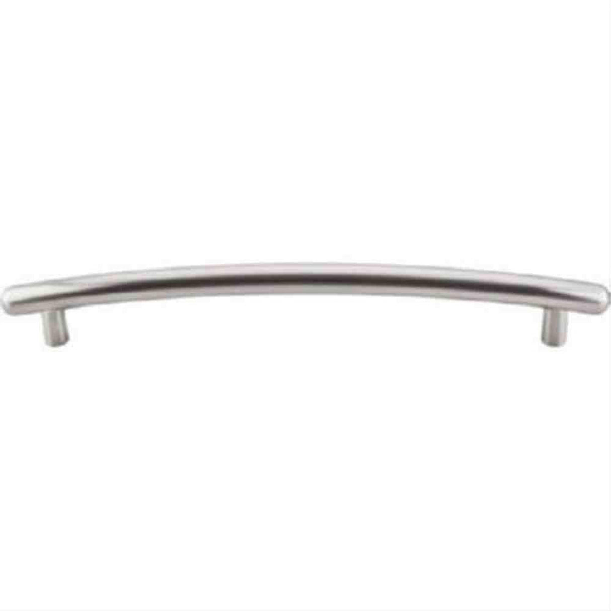 Top Knobs TK170BSN TK170 Curved Cabinet Pull / Appliance Pull 12" Center to Center Brushed Satin Nickel