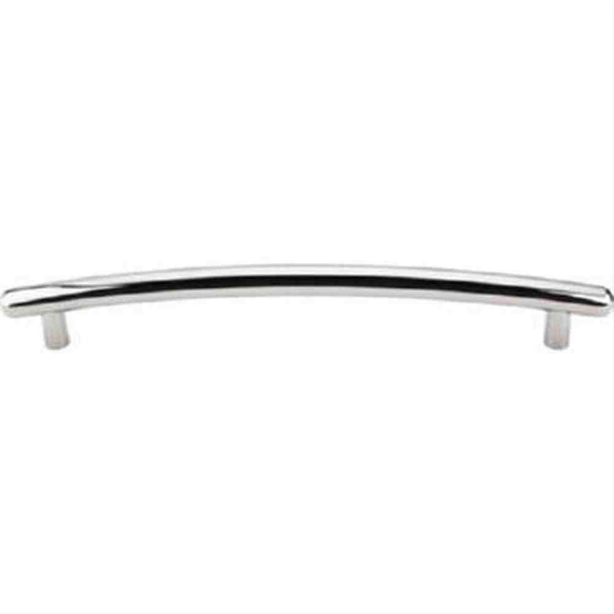 Top Knobs TK170PN TK170 Curved Cabinet Pull / Appliance Pull 12" Center to Center Polished Nickel