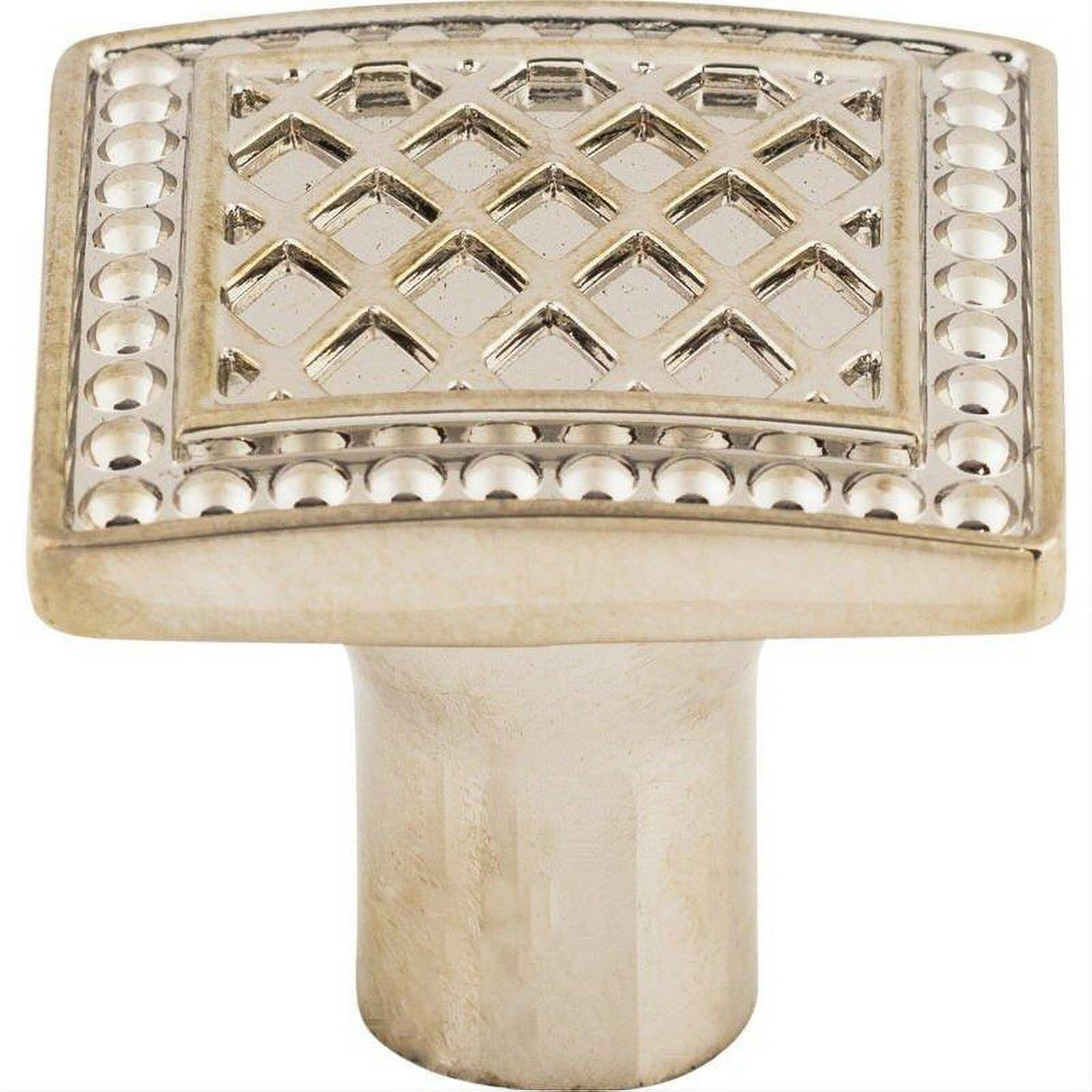 Top Knobs TK174PN TK174 Trevi 1 1/4" Length Square Cabinet Knob Polished Nickel