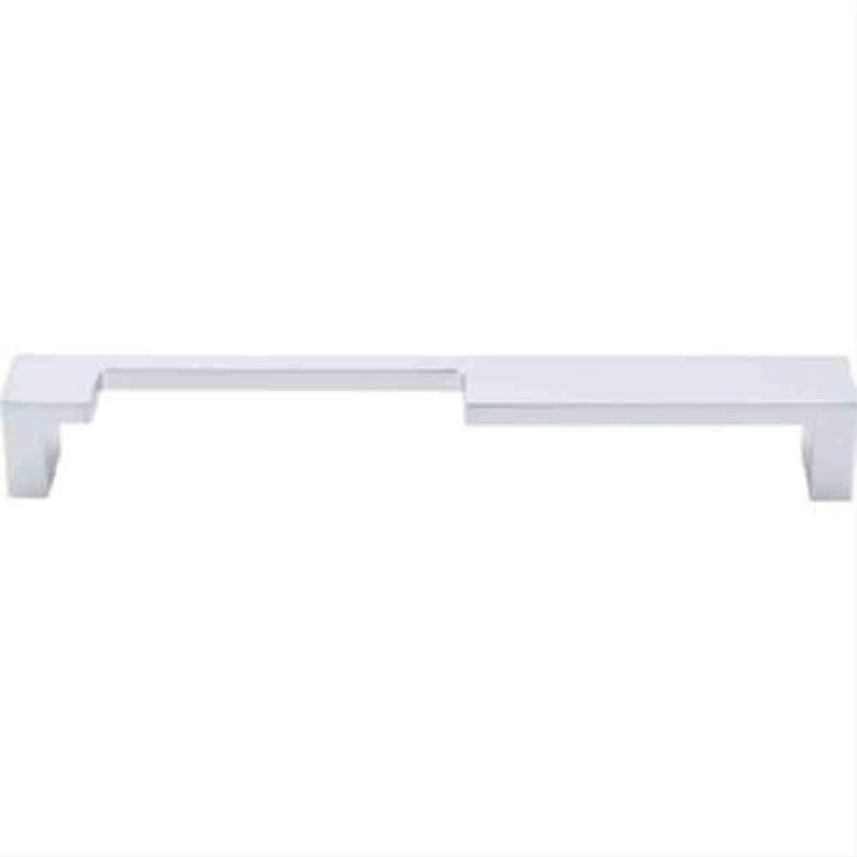Top Knobs TK257ALU TK257 Modern Metro Notch Cabinet Pull A 7" Center to Center Aluminum