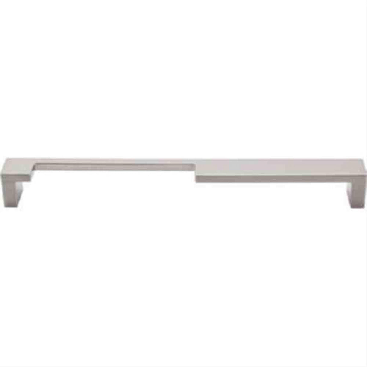 Top Knobs TK258BSN TK258 Modern Metro Notch Cabinet Pull A 9" Center to Center Brushed Satin Nickel