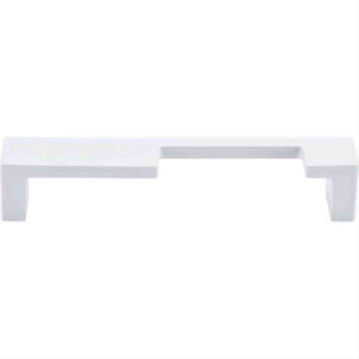 Top Knobs TK259WHT TK259 Modern Metro Notch Cabinet Pull B 5" Center to Center White