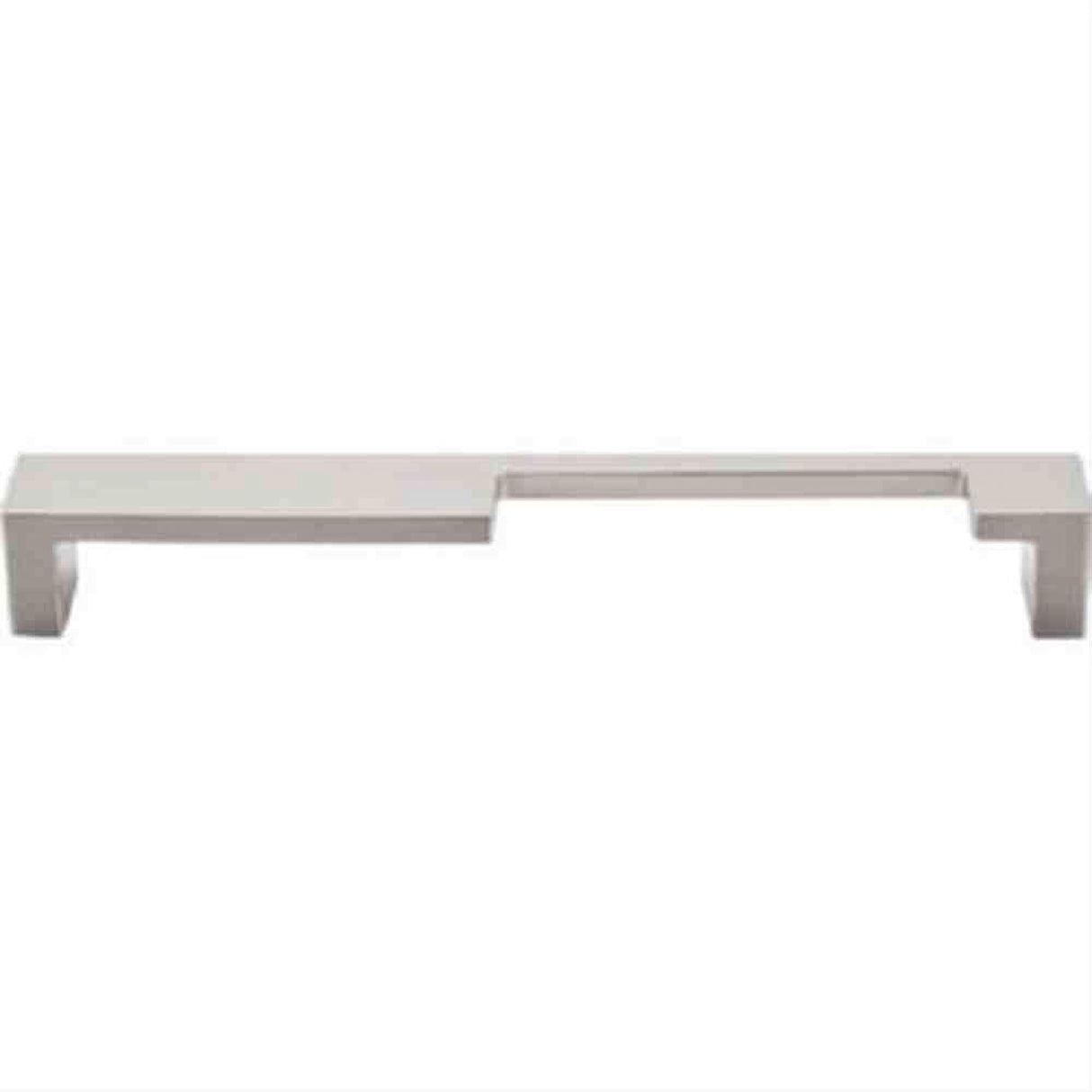 Top Knobs TK260BSN TK260 Modern Metro Notch Cabinet Pull B 7" Center to Center Brushed Satin Nickel