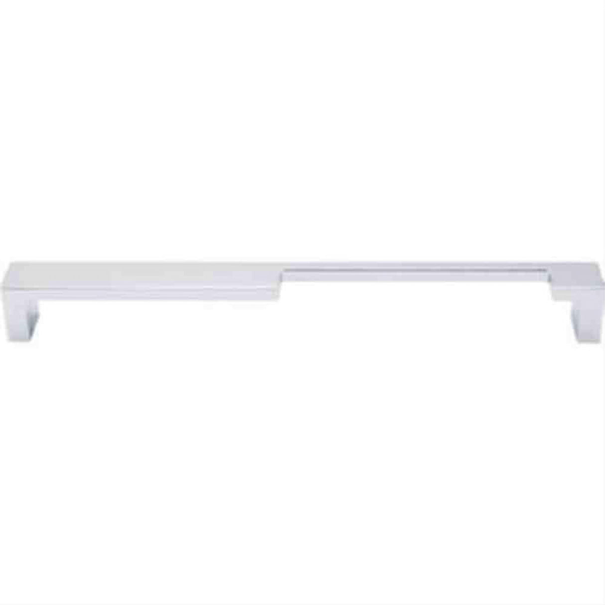 Top Knobs TK261PC TK261 Modern Metro Notch Cabinet Pull B 9" Center to Center Polished Chrome