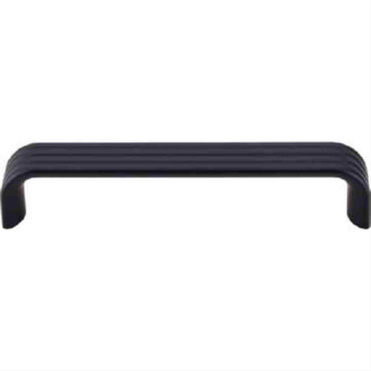 Top Knobs TK263BLK TK263 Modern Deco Cabinet Pull 5" Center to Center Flat Black