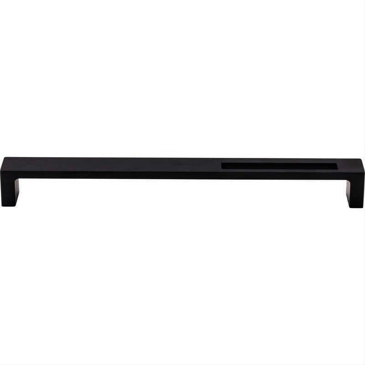 Top Knobs TK268BLK TK268 Modern Metro Slot 9" Center to Center Bar Pull Flat Black