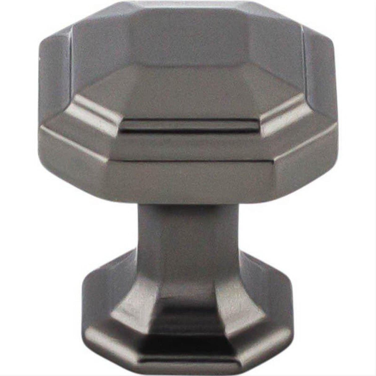 Top Knobs TK286AG TK286 Emerald 1 1/8" Length Geometric Cabinet Knob Ash Gray