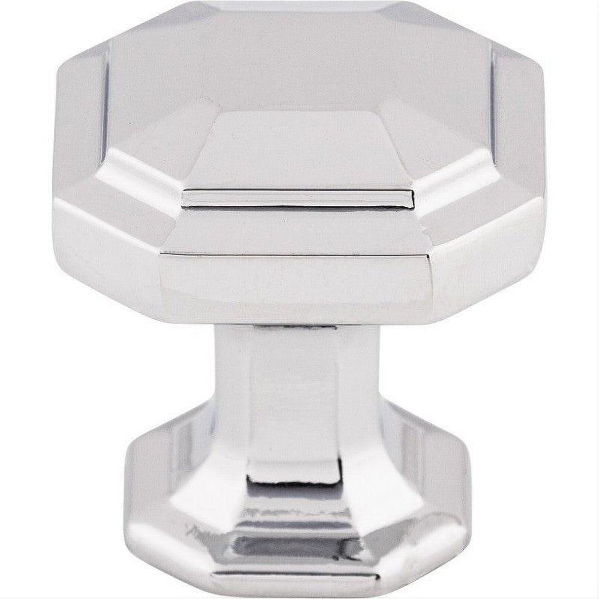 Top Knobs TK286PC TK286 Emerald 1 1/8" Length Geometric Cabinet Knob Polished Chrome