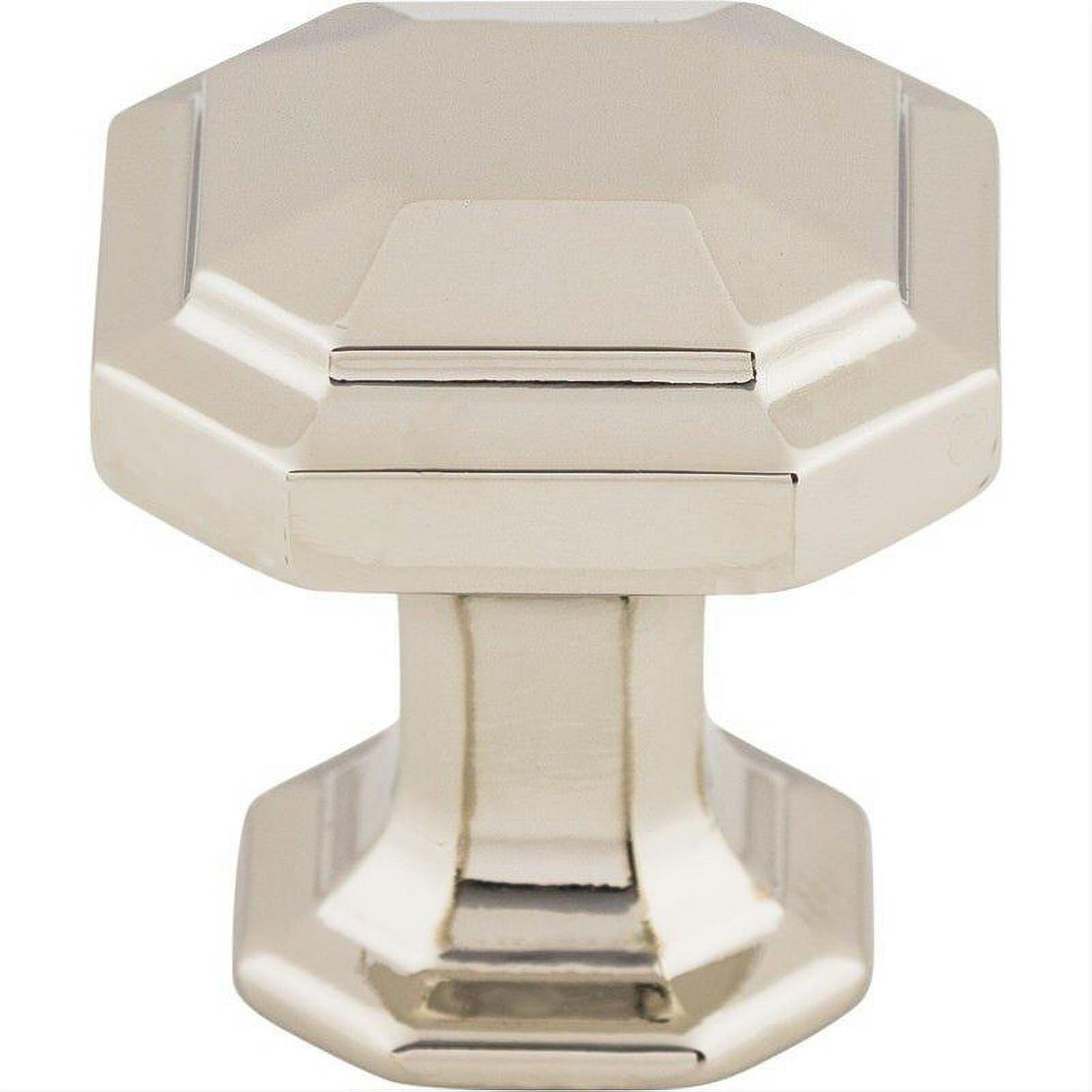 Top Knobs TK286PN TK286 Emerald 1 1/8" Length Geometric Cabinet Knob Polished Nickel