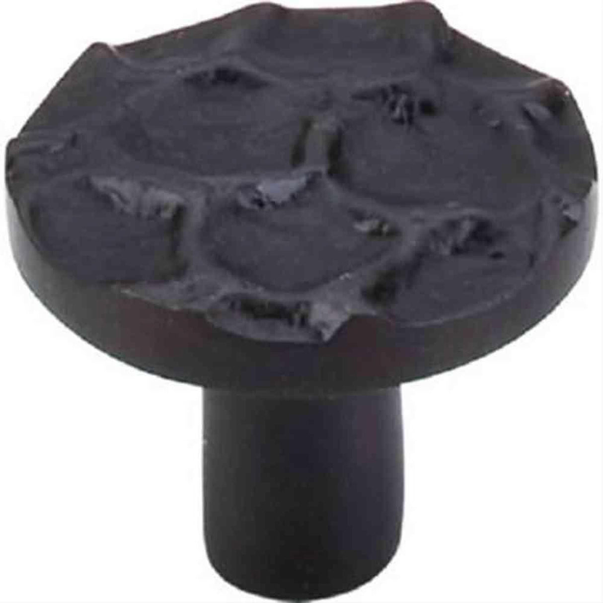 Top Knobs TK296CB TK296 Cobblestone Medium Round Cabinet Knob 1-3/8" Coal Black