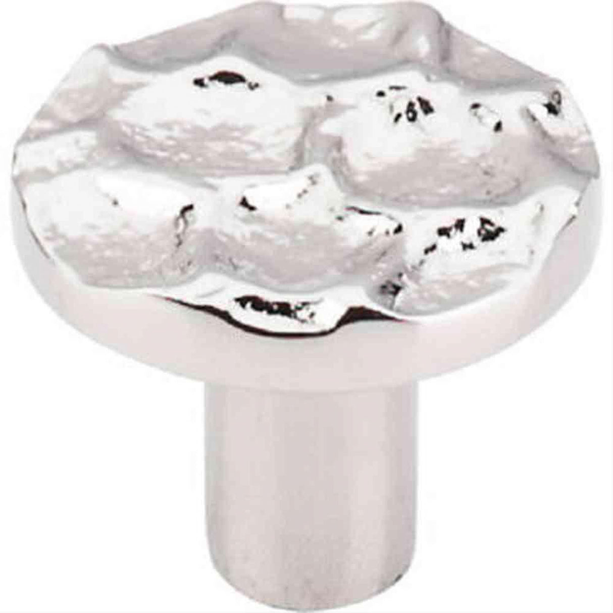Top Knobs TK296PN TK296 Cobblestone Medium Round Cabinet Knob 1-3/8" Polished Nickel