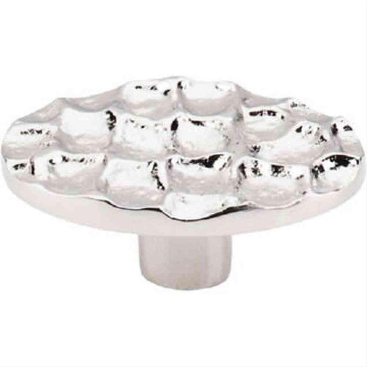 Top Knobs TK299PN TK299 Cobblestone Large Oval Cabinet Knob 2-5/8" Polished Nickel