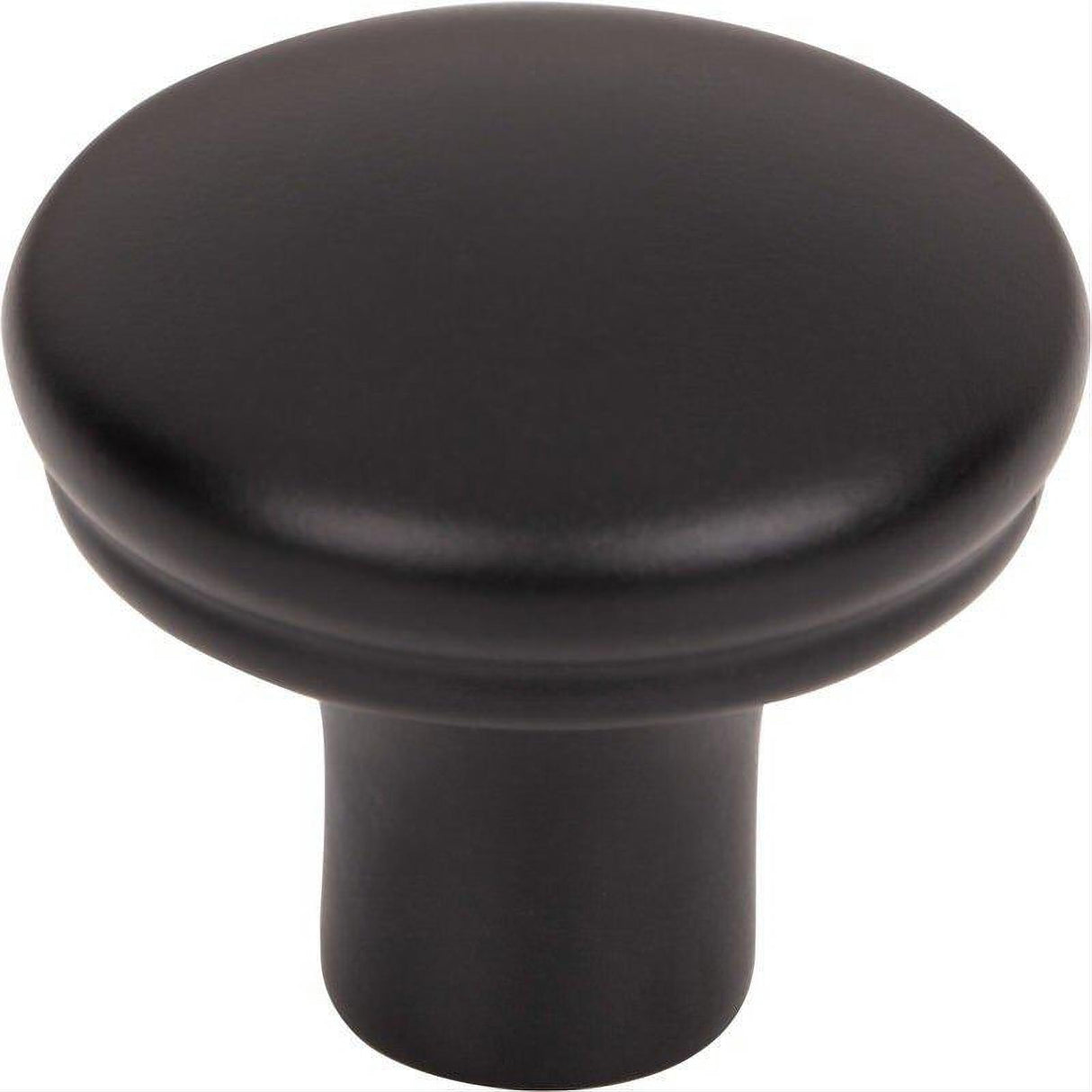 Top Knobs TK3050BLK TK3050 Julian 1 1/4" Diameter Mushroom Cabinet Knob Flat Black