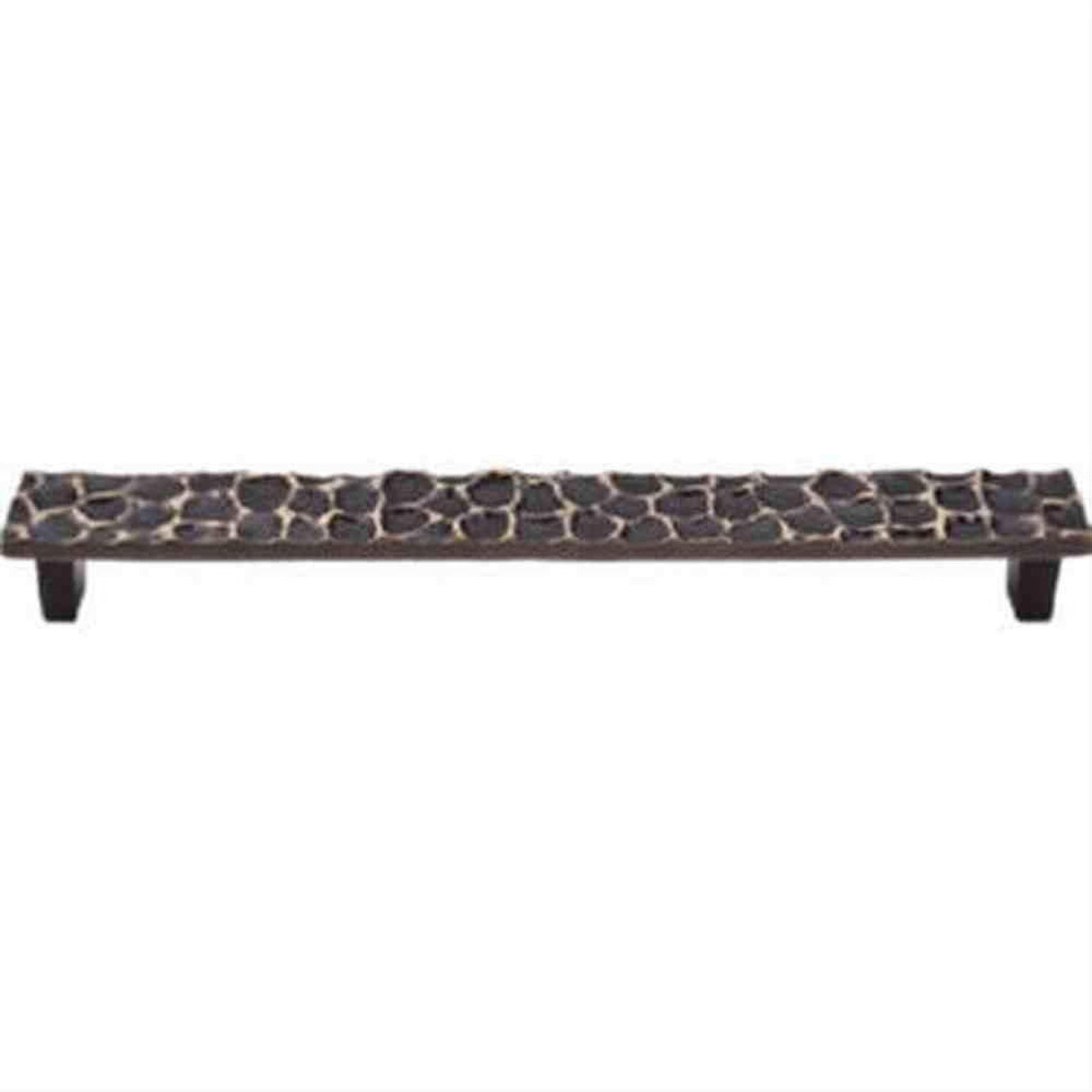Top Knobs TK308BA TK308 Cobblestone Cabinet Pull 8-13/16" Center to Center Brass Antique