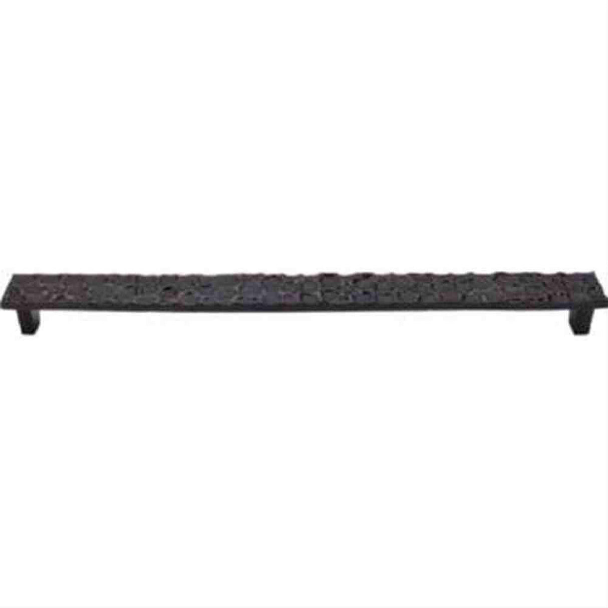 Top Knobs TK309CB TK309 Cobblestone Cabinet Pull 12 9/16" Center to Center Coal Black