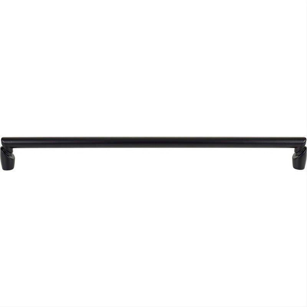 Top Knobs TK3139BLK TK3139 Florham Cabinet Pull / Appliance Pull 18 Inch (c-c) Flat Black