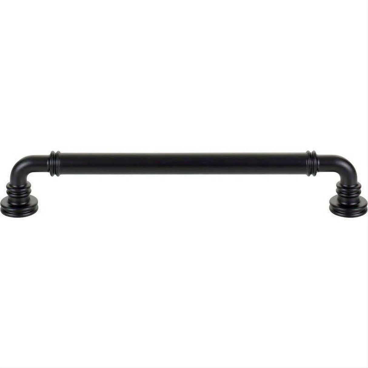 Top Knobs TK3144BLK TK3144 Cranford Cabinet Pull 7 9/16 Inch (c-c) Flat Black