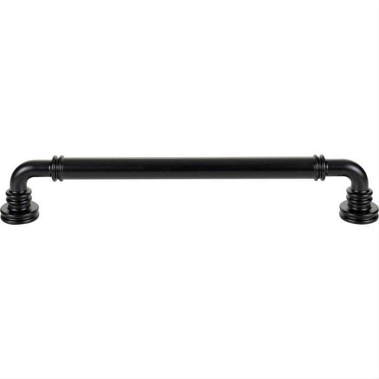 Top Knobs TK3147BLK TK3147 Cranford Cabinet Pull / Appliance Pull 12 Inch (c-c) Flat Black