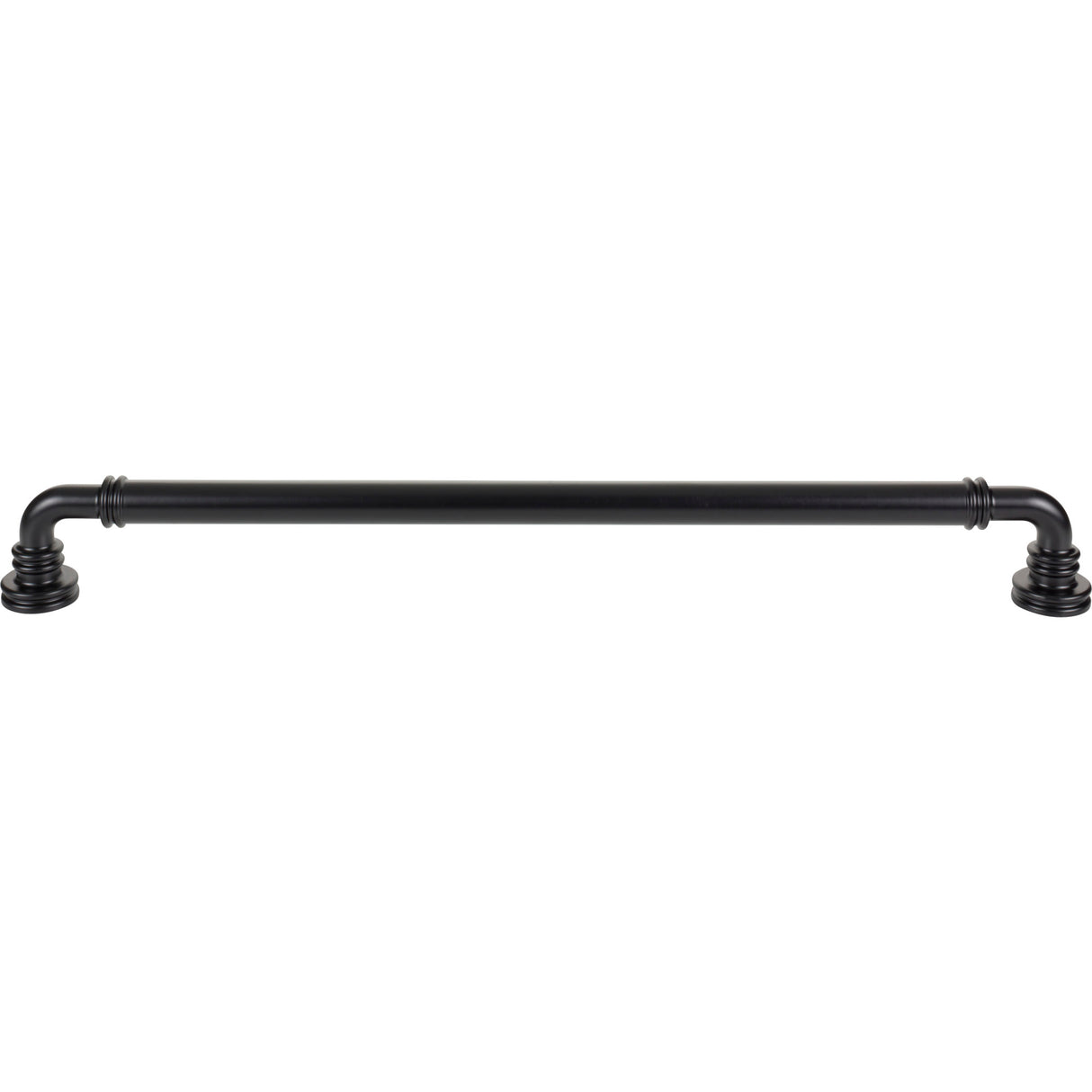 Top Knobs TK3148BLK Cranford 18" Center to Center Appliance Pull Flat Black