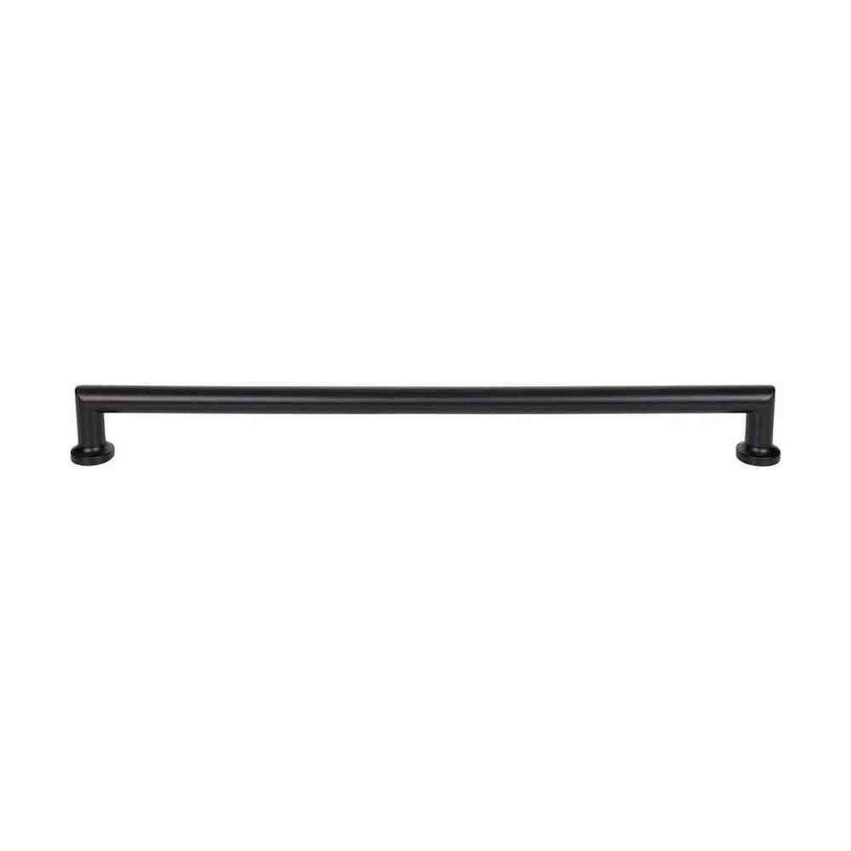 Top Knobs TK3158BLK TK3158 Morris Cabinet Pull / Appliance Pull 18 Inch (c-c) Flat Black