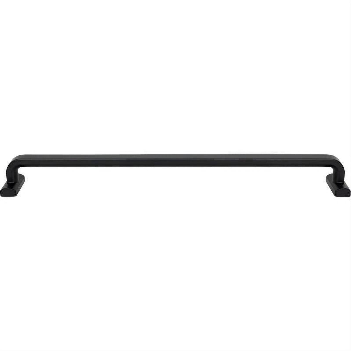 Top Knobs TK3169BLK TK3169 Harrison Cabinet Pull / Appliance Pull 18 Inch (c-c) Flat Black