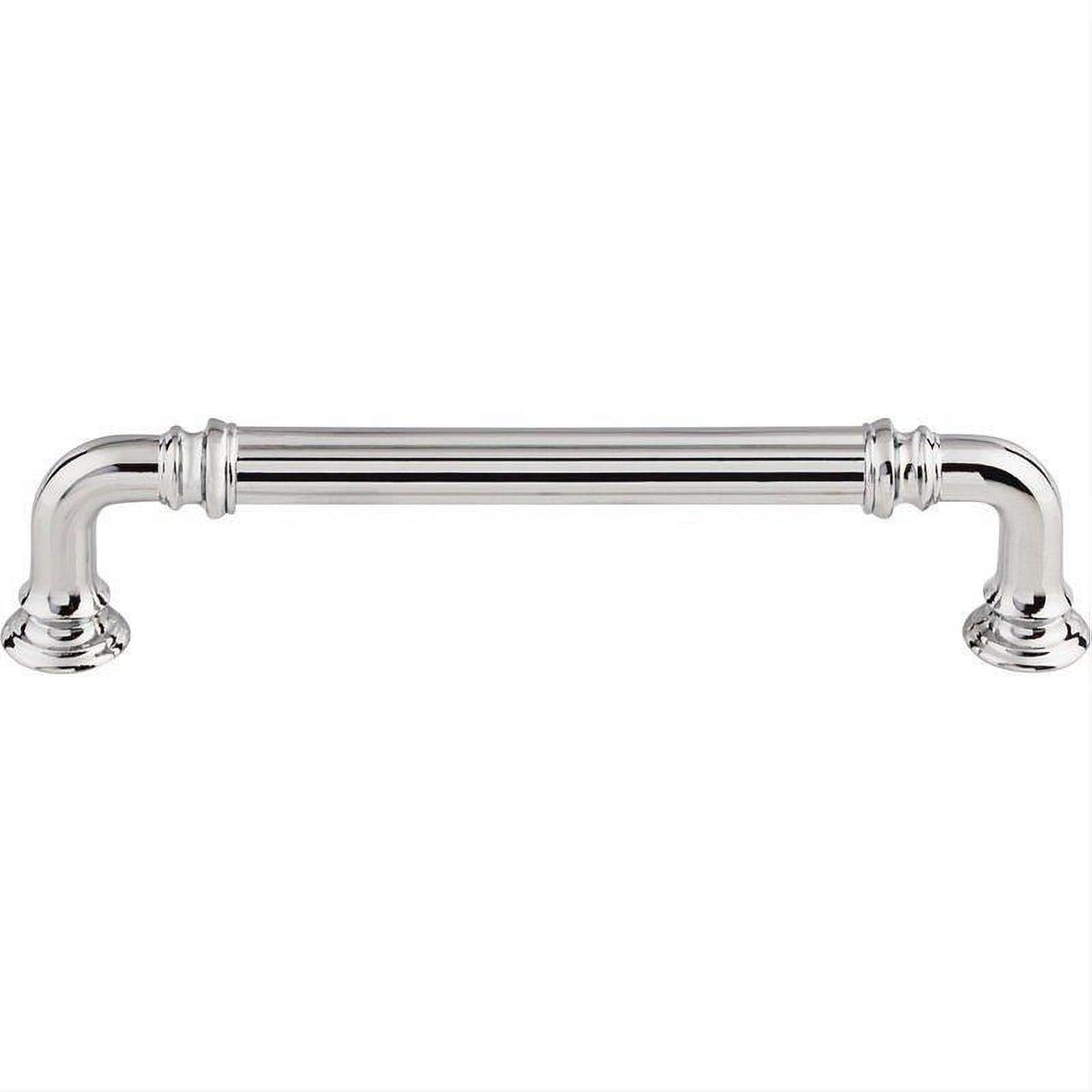 Top Knobs TK323PC TK323 Reeded 5" Center to Center Bar Pull Polished Chrome