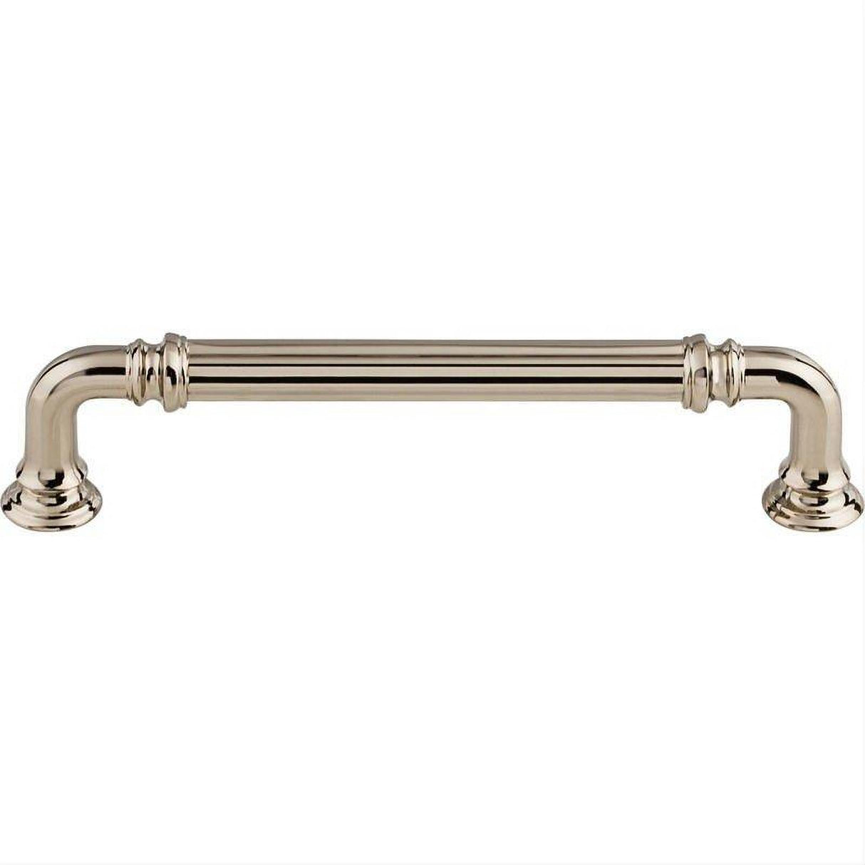 Top Knobs TK323PN TK323 Reeded 5" Center to Center Bar Pull Polished Nickel