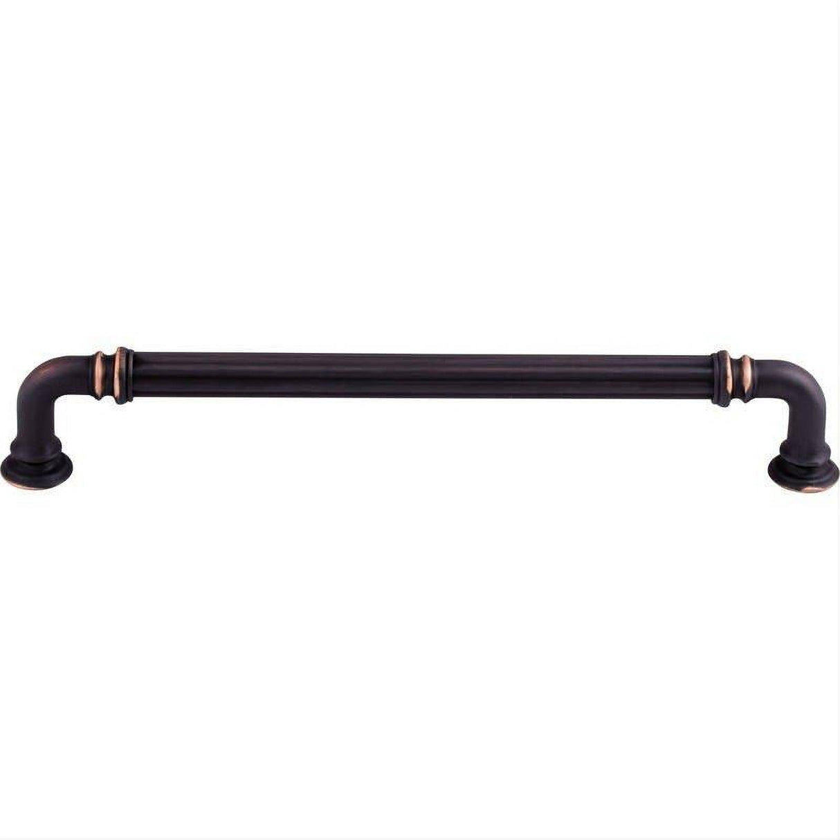 Top Knobs TK324UM TK324 Reeded 7" Center to Center Bar Pull Umbrio