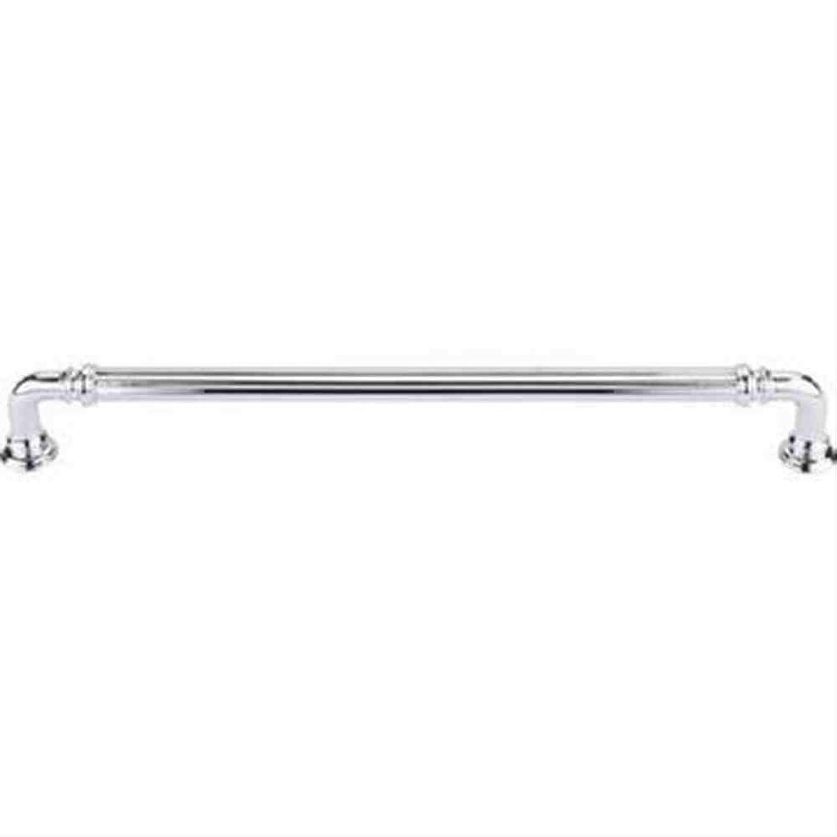 Top Knobs TK325PC TK325 Reeded Cabinet Pull 9" Center to Center Polished Chrome