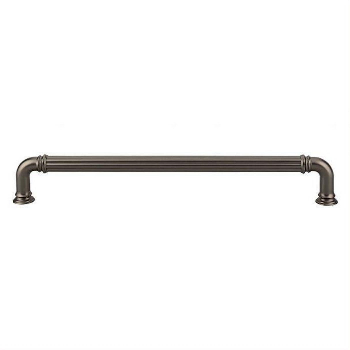 Top Knobs TK327AG TK327 Reeded Cabinet Pull / Appliance Pull 12" Center to Center Ash Gray