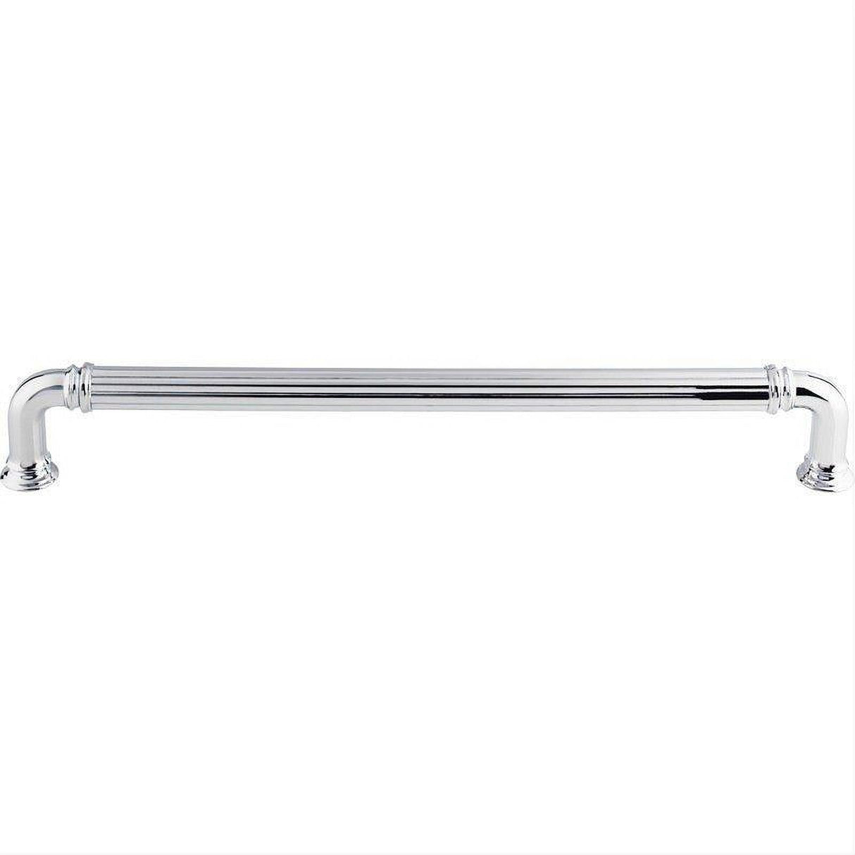 Top Knobs TK328PC TK328 Reeded 18" Center to Center Cabinet Pull / Appliance Pull Polished Chrome